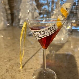 Taylor Swift Christmas tree ornament martini cocktail cruel summer lyrics lover